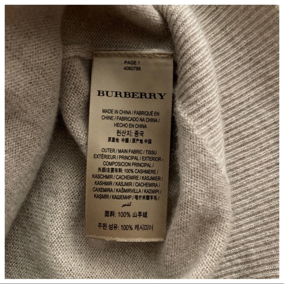 Burberry Cable Knit York Cashmere Sweater in Taupe Melange - Picture 5 of 11